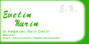 evelin murin business card